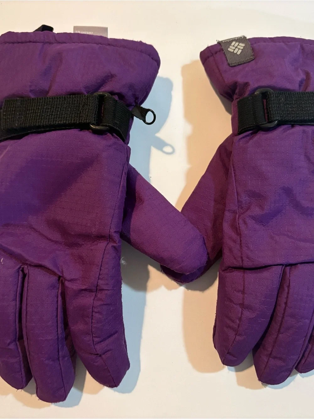 Youth Columbia Purple Quilted Glove with Logo Tab | Size XL |